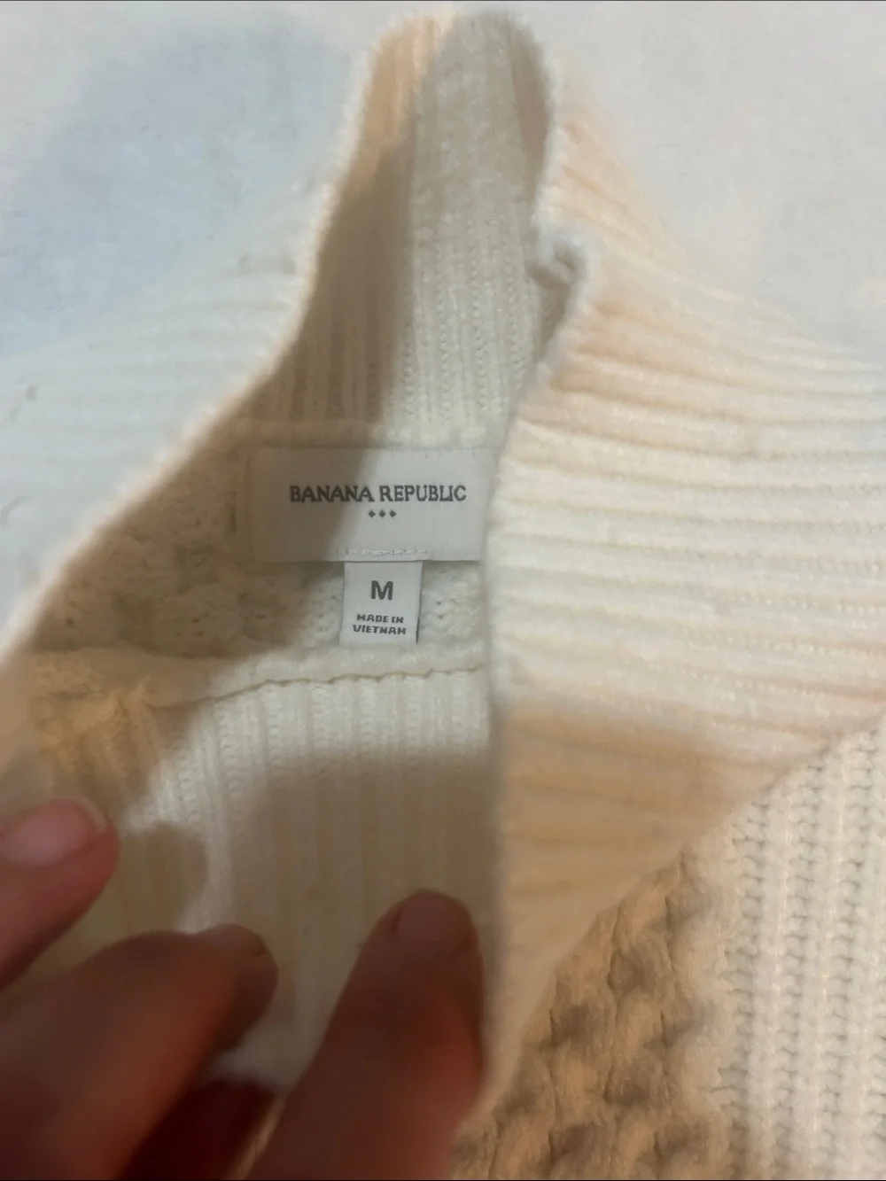 Banana Republic textured cable